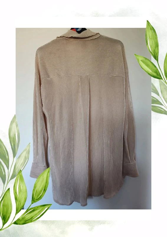 Chemise beige – Boutique Parisienne – taille L / 40 / 12 2