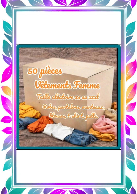 Lot 50 vêtements femme