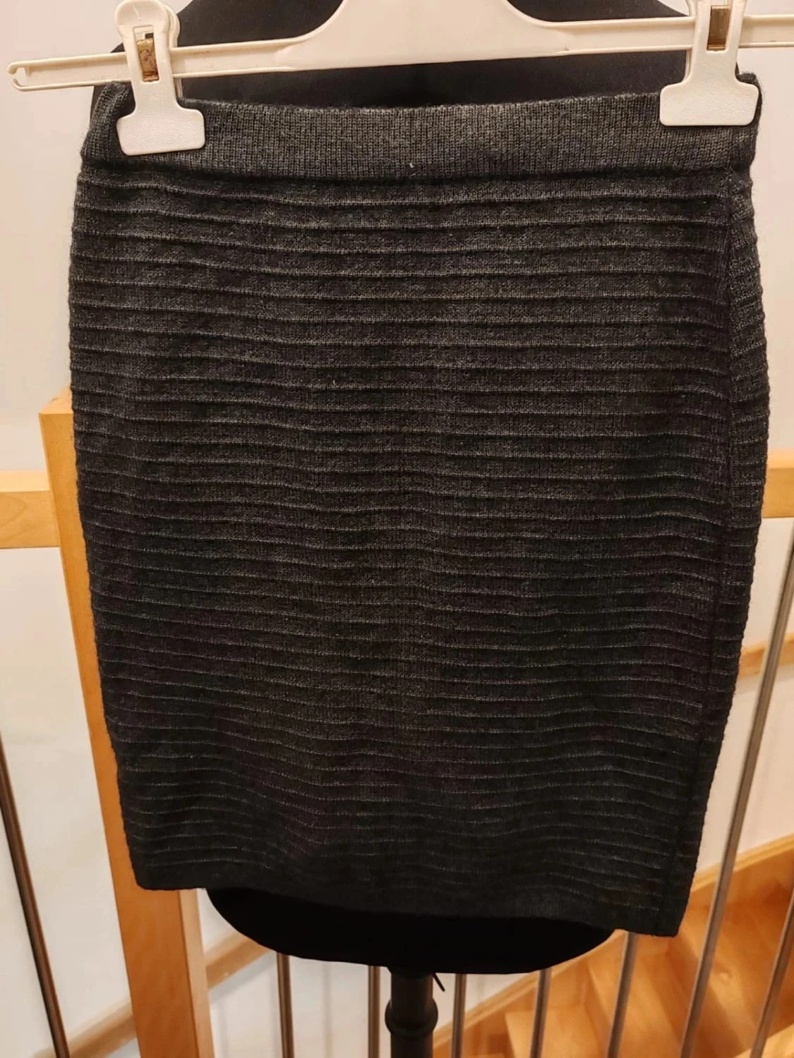 Jupe grise laine #36 – Inconnu – taille S / 36 / 8 2