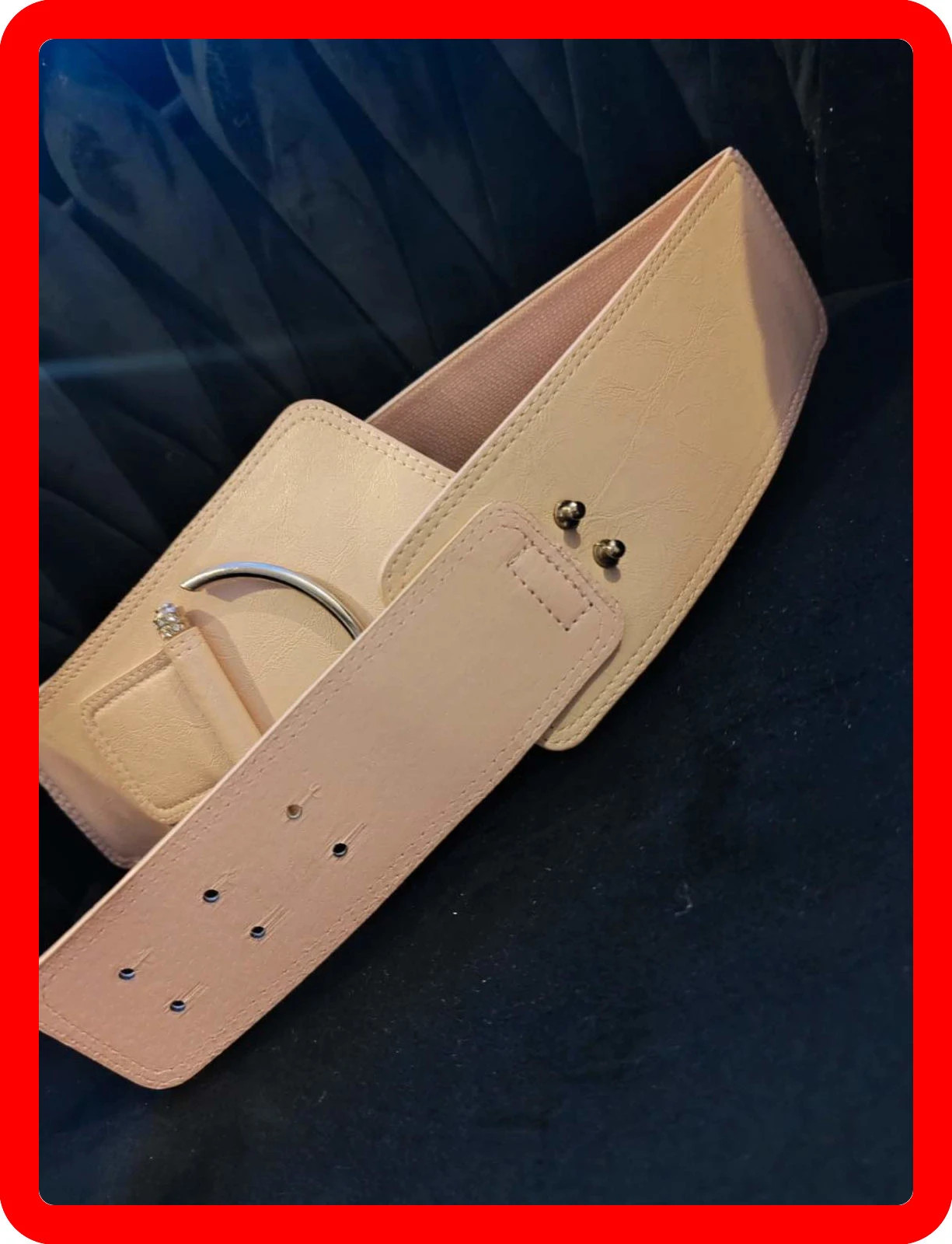 Ceinture rose – Vintage – taille Ajustable 3