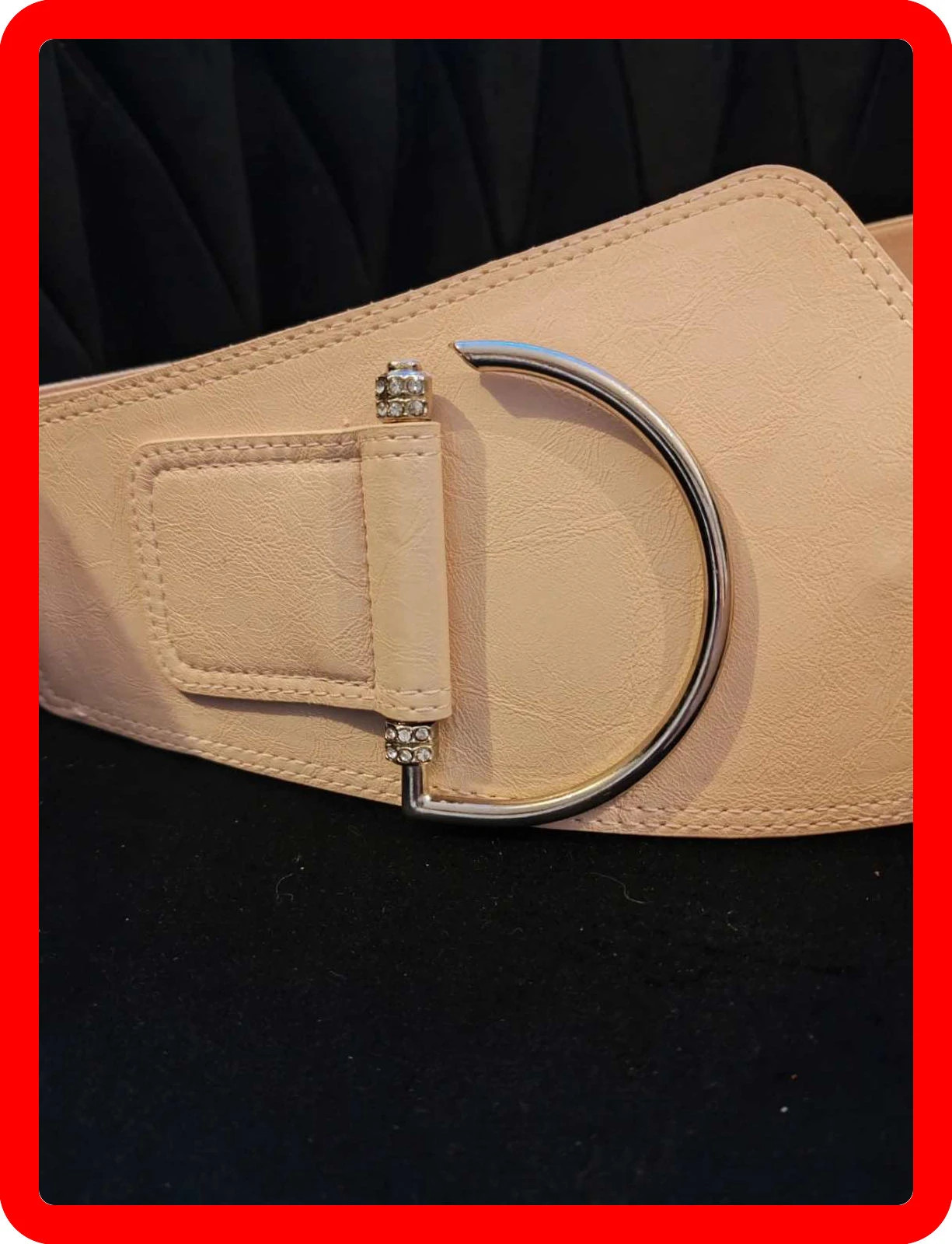 Ceinture rose – Vintage – taille Ajustable 2