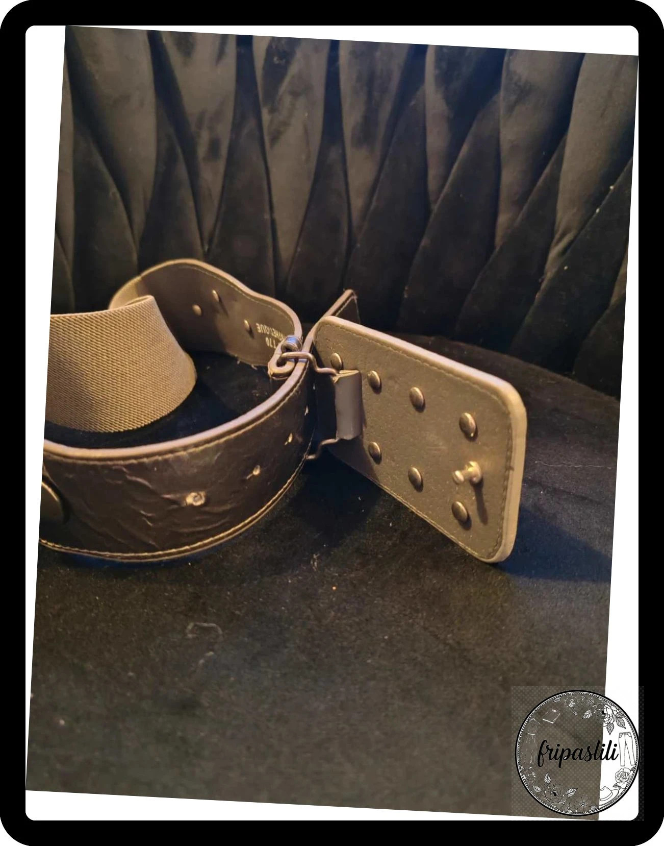 Ceinture grise – Vintage – taille Ajustable 4
