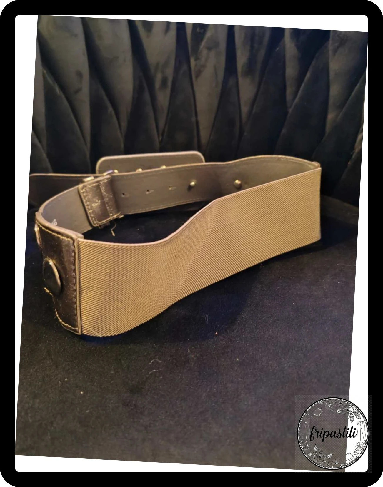 Ceinture grise – Vintage – taille Ajustable 3