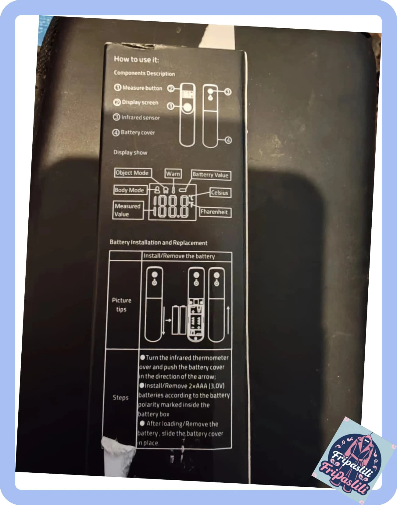 Thermomètre sans contact – Amazon 5