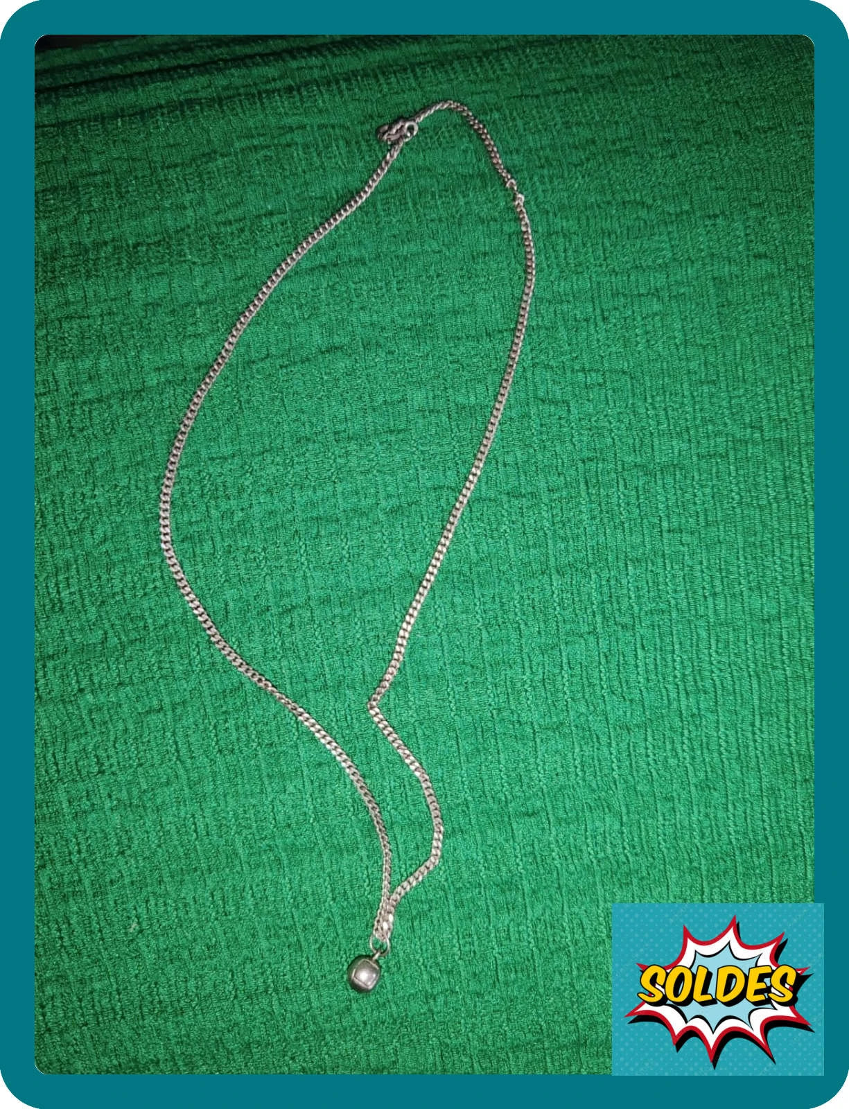 Chaine pendentifs ballon argent – Bi&jou