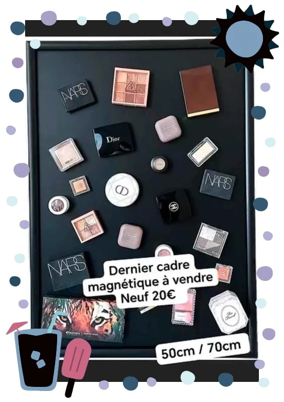 Tableau aimanté maquillage
