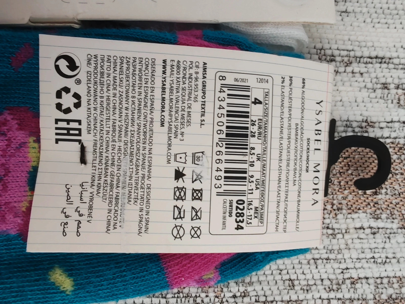 Lot deux paires de chaussettes 26/28 – Ysabel Mora – taille 25-27 5