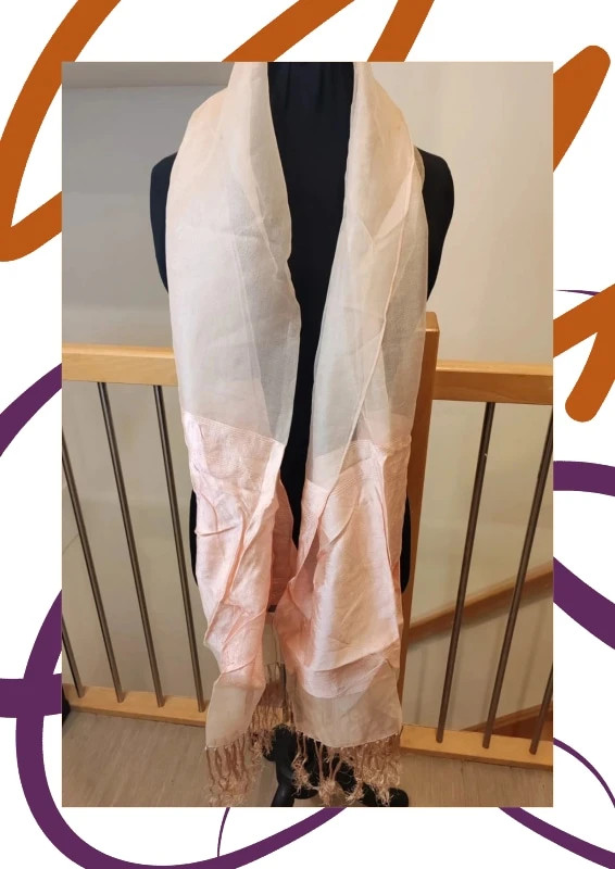 Écharpe soie et viscose