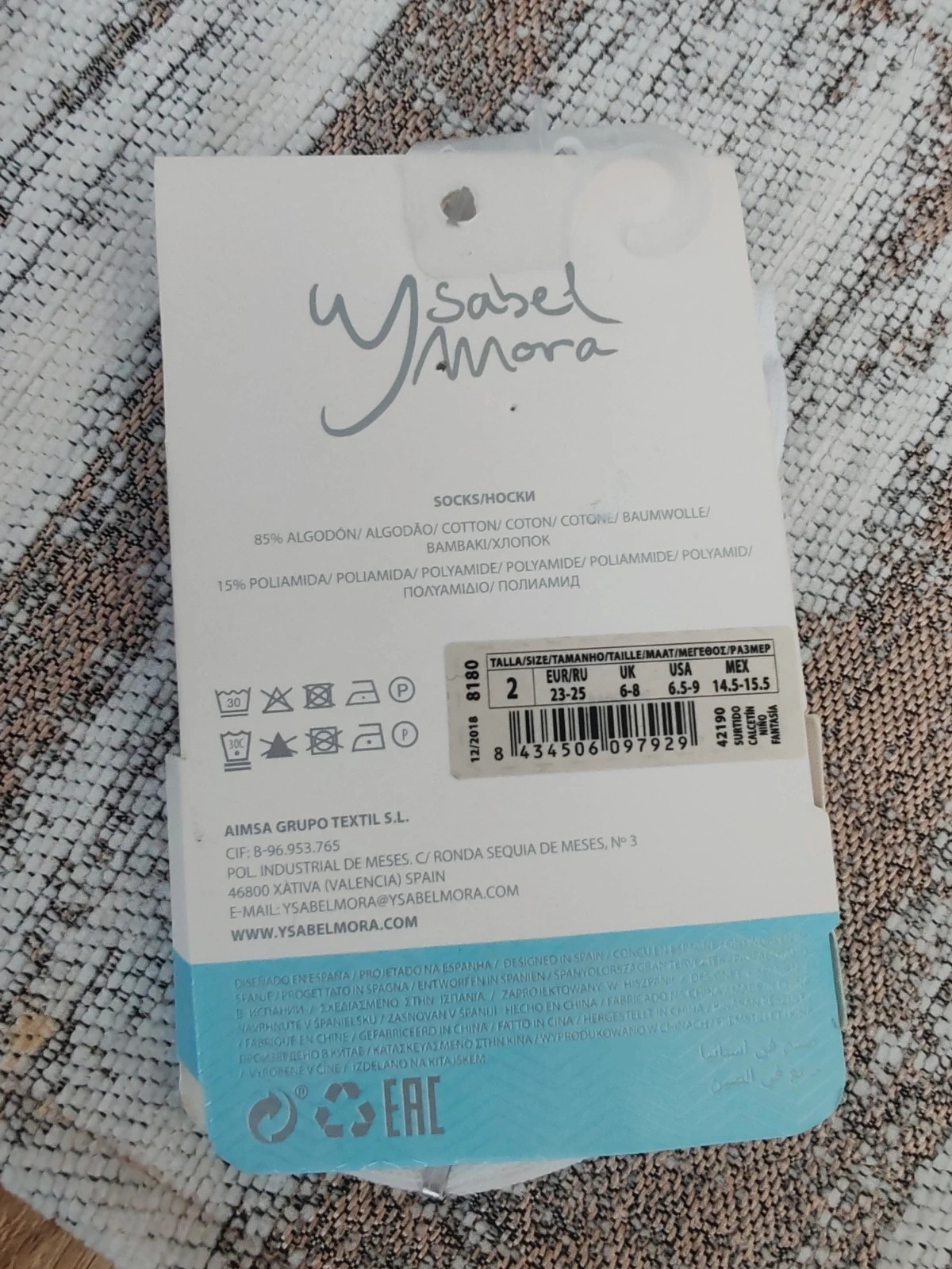 Chaussettes blanches 23/25 – Ysabel Mora – taille 22-24 3