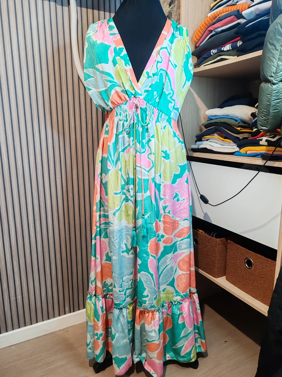 Robe longue soie bohemy ibiza