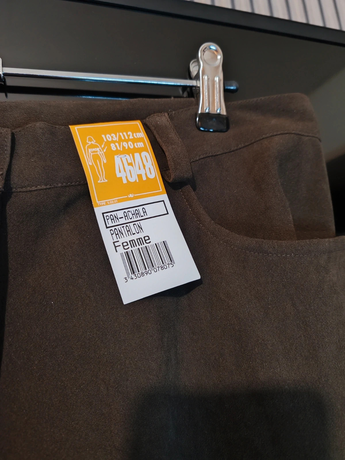 Pantalon marron – New Collection – taille L / 40 / 12 3