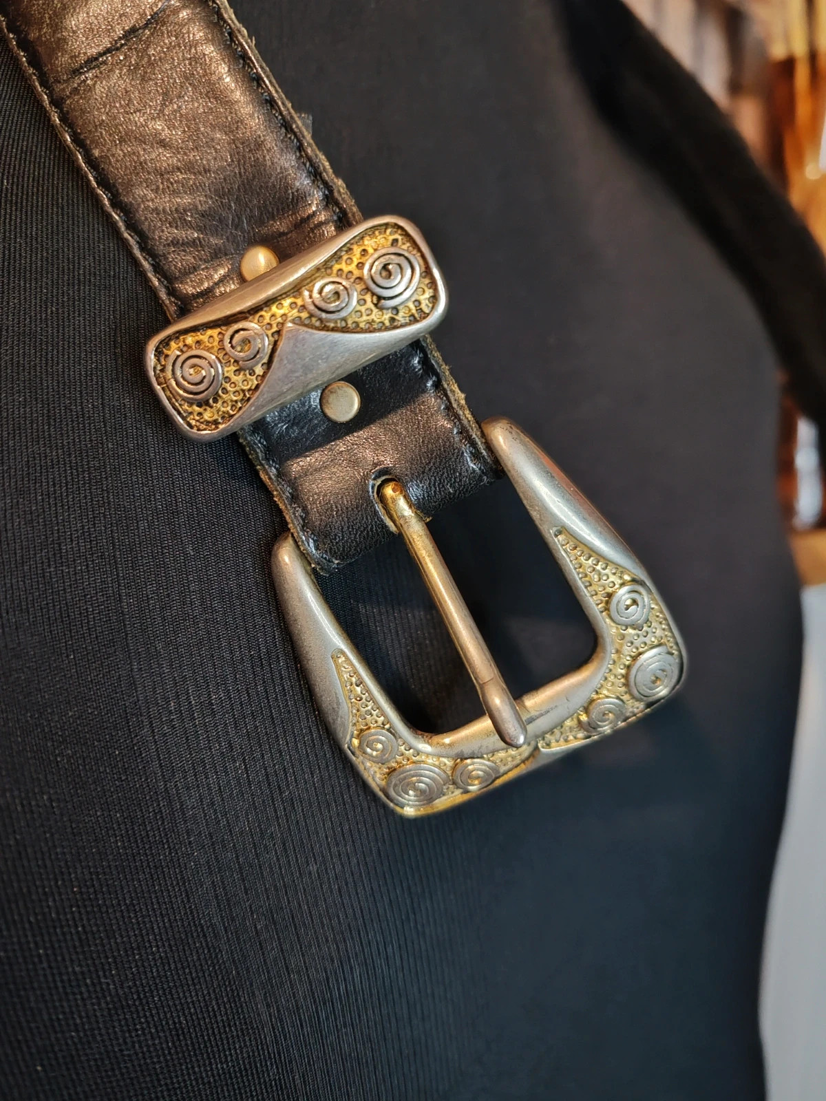 Ceinture en cuir vintage nanni – Nanni – taille 80 cm 2