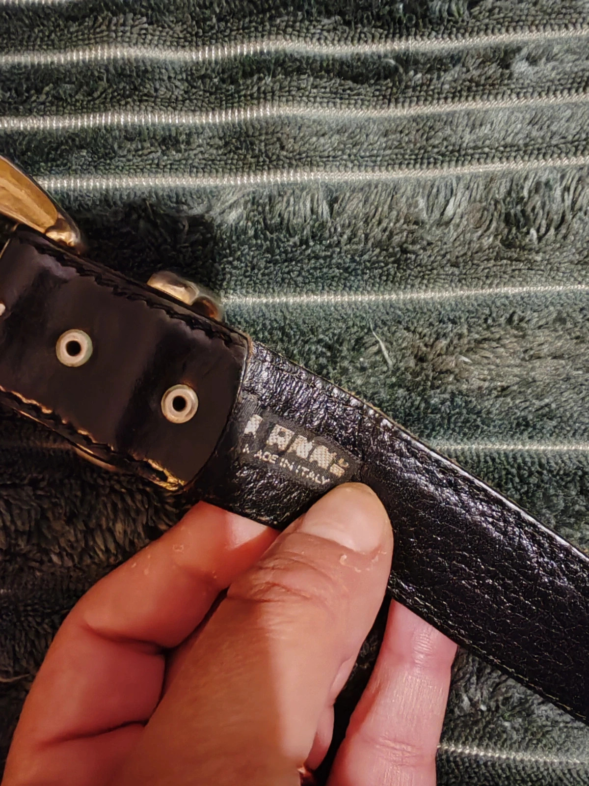 Ceinture en cuir vintage nanni – Nanni – taille 80 cm 4