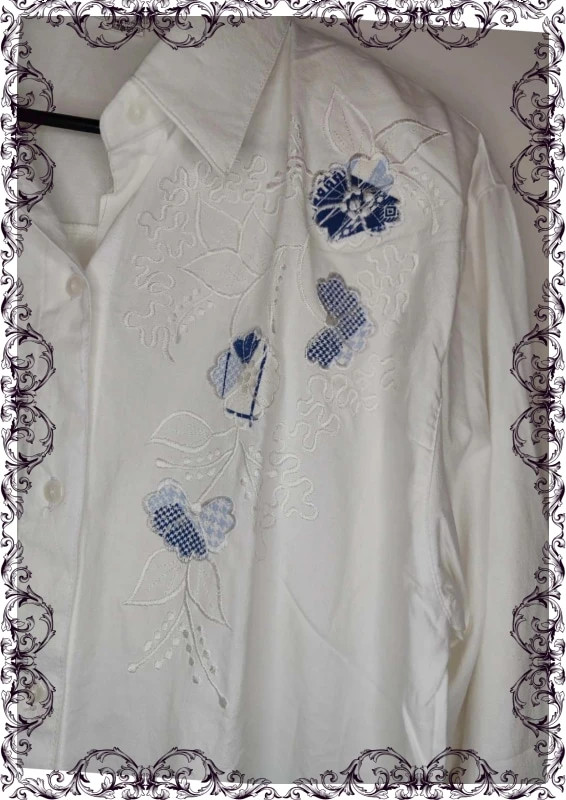 Chemise en coton brodé Top model – TOPMODEL – taille L / 40 / 12 2