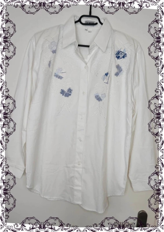 Chemise en coton brodé Top model – TOPMODEL – taille L / 40 / 12