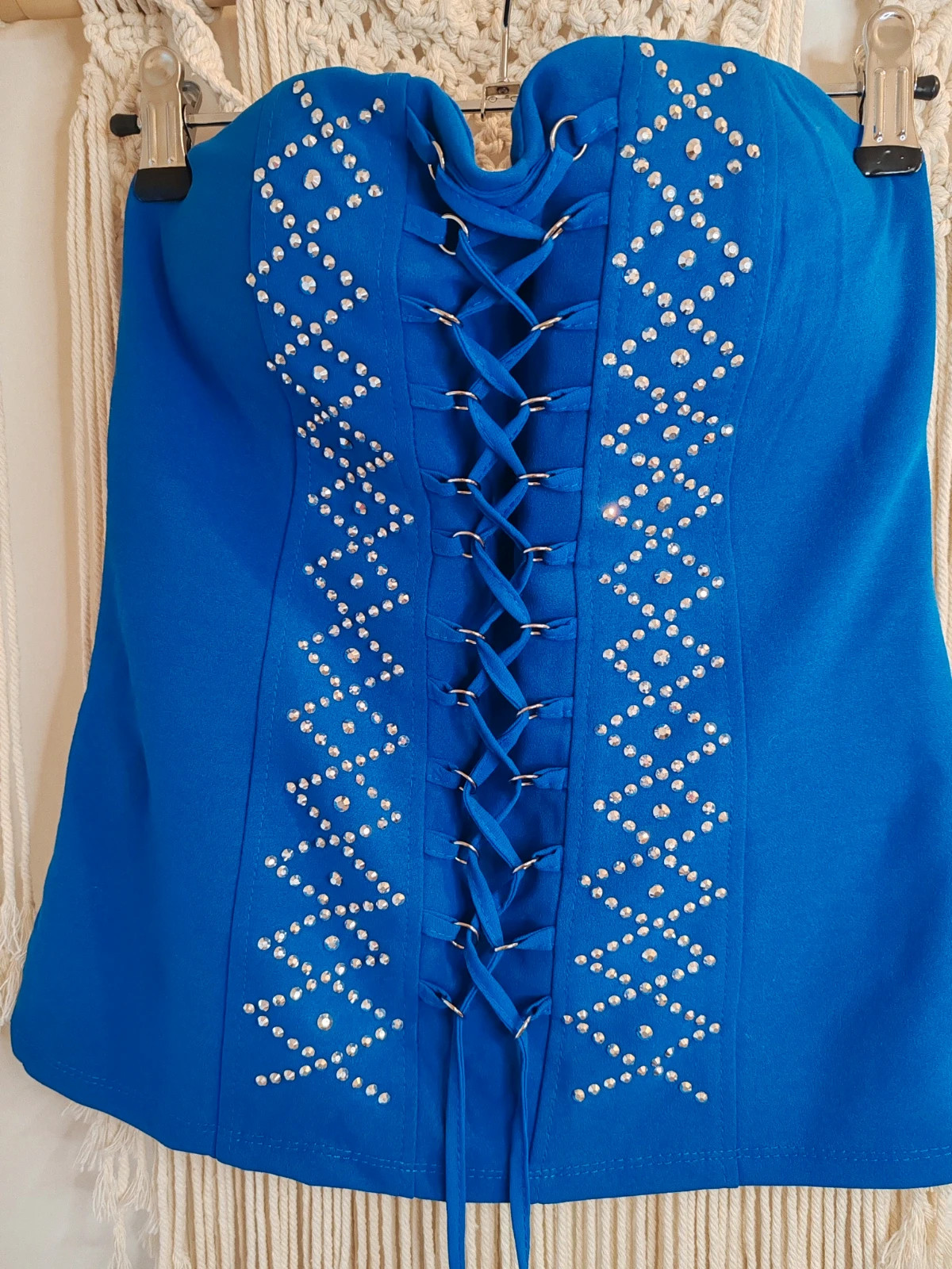 Bustier a lacets bleu – Lolita – taille Taille unique 2