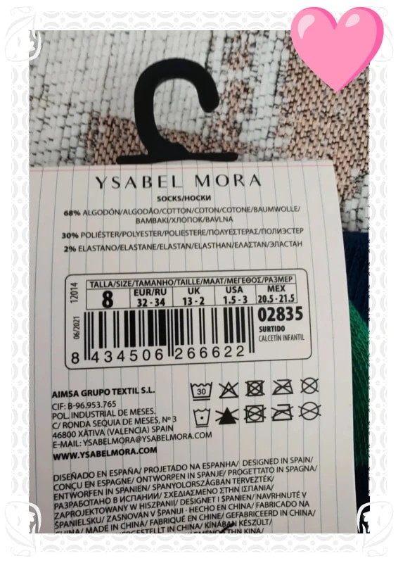 Lot deux paires chaussettes isabel mora – Ysabel Mora – taille 31-33 4