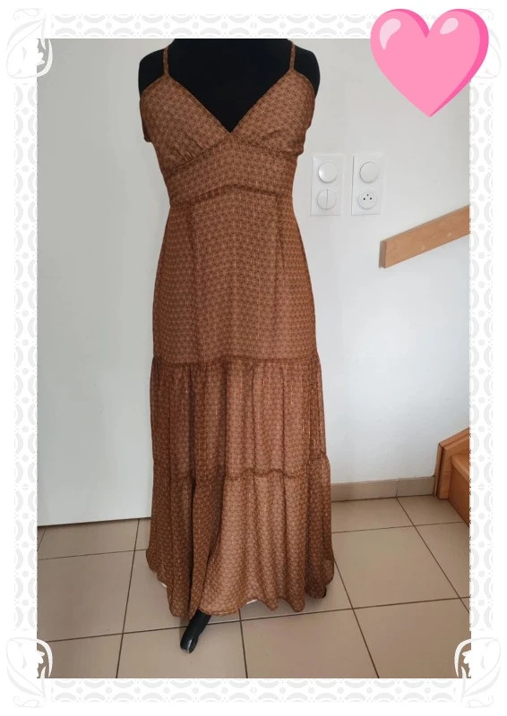Robe longue Jane wood