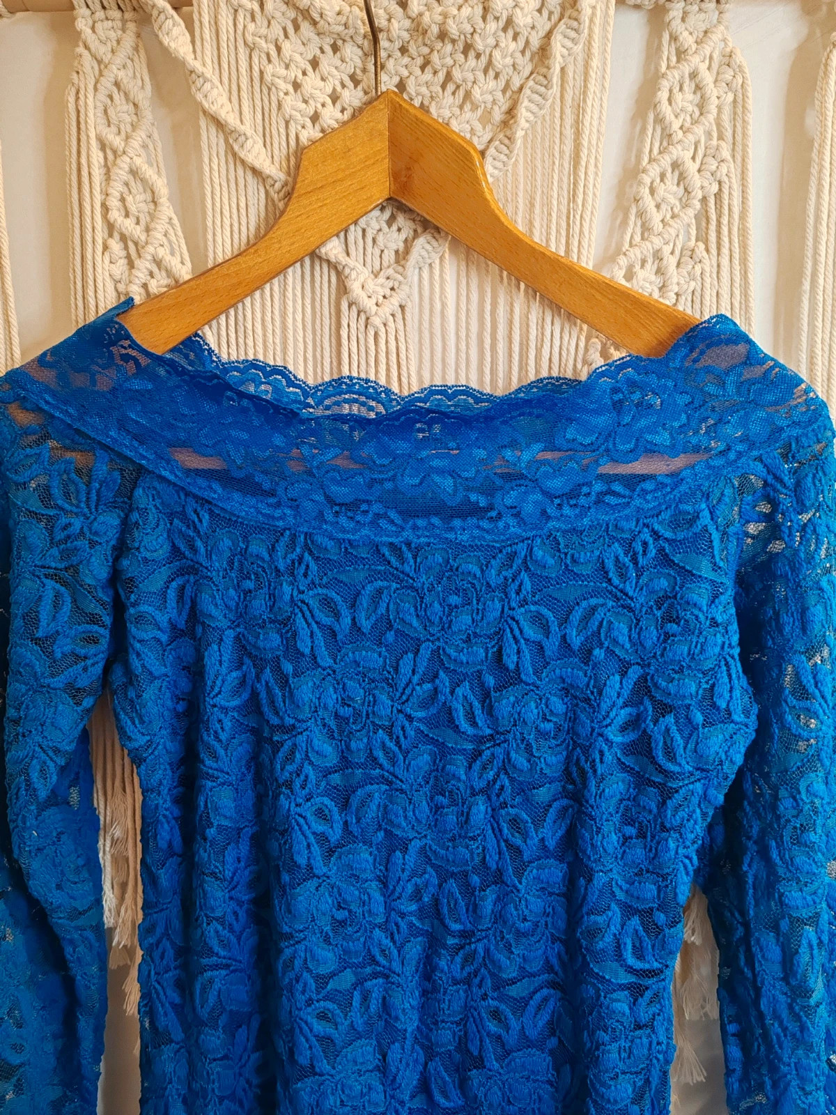 Blouse épaules dénudé bleu – Lolita – taille M / 38 / 10 3