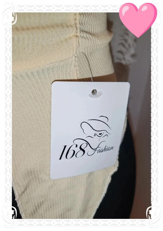 Top épaule ms dénudé jaune pâle – 168 fashion – taille Taille unique 4