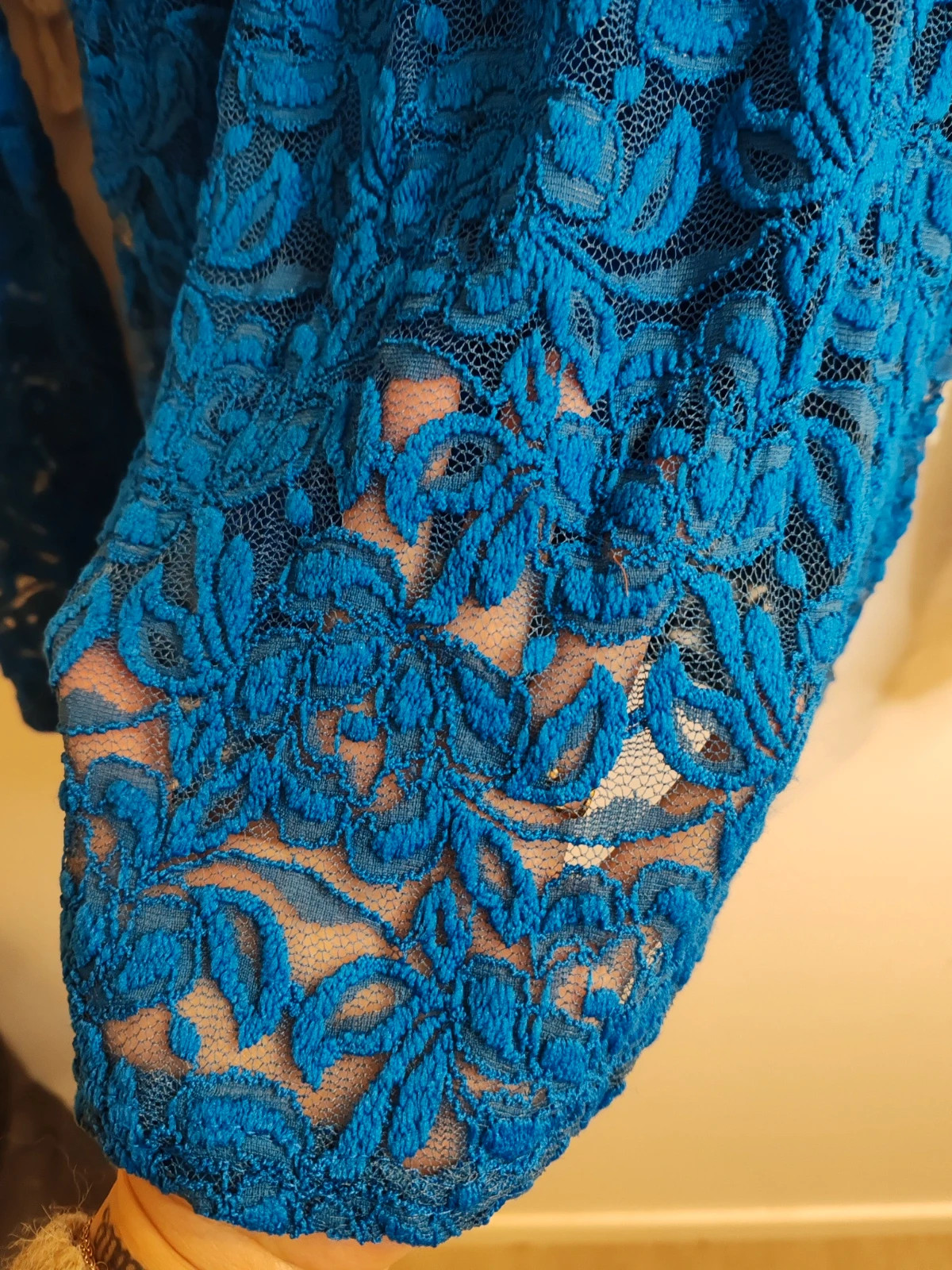 Blouse épaules dénudé bleu – Lolita – taille M / 38 / 10 5