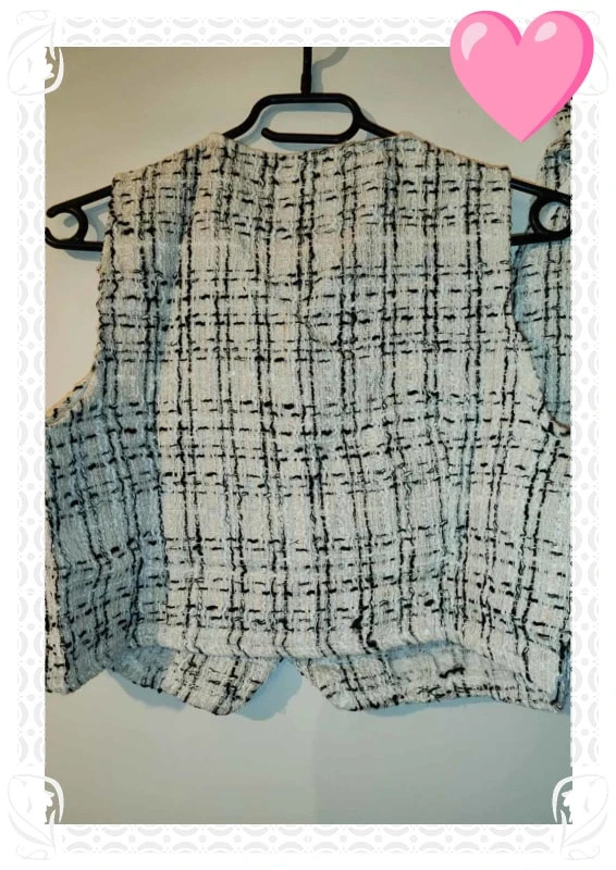 Ensemble tweed haut et short – Made In Spain – taille S / 36 / 8 4