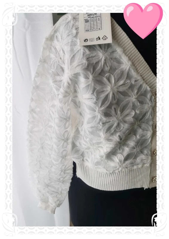 Gilet blanc Amour & beauté – Amour & Beaute – taille Taille unique 2