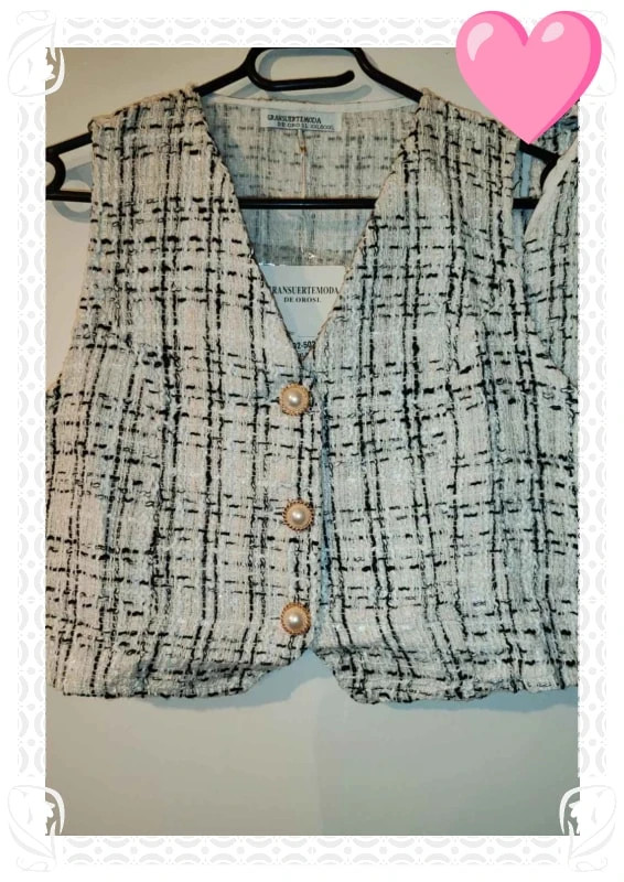 Ensemble tweed haut et short