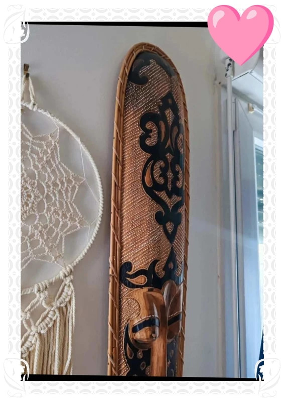 Masque bois africain 1 mètre – Fabrication Artisanale 3
