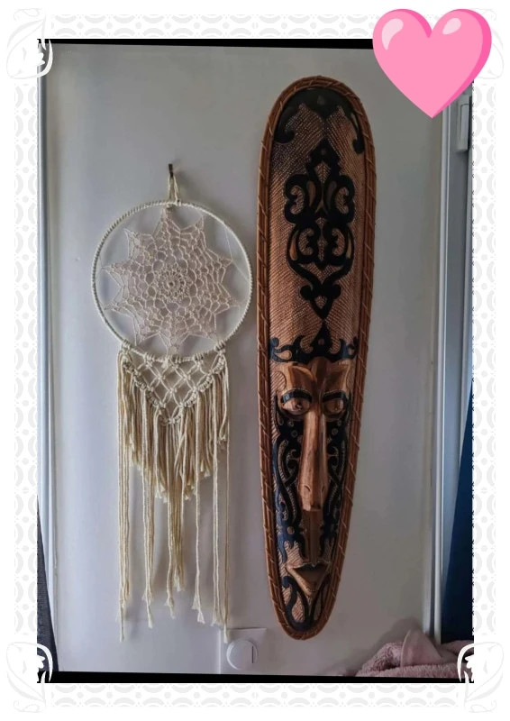 Masque bois africain 1 mètre