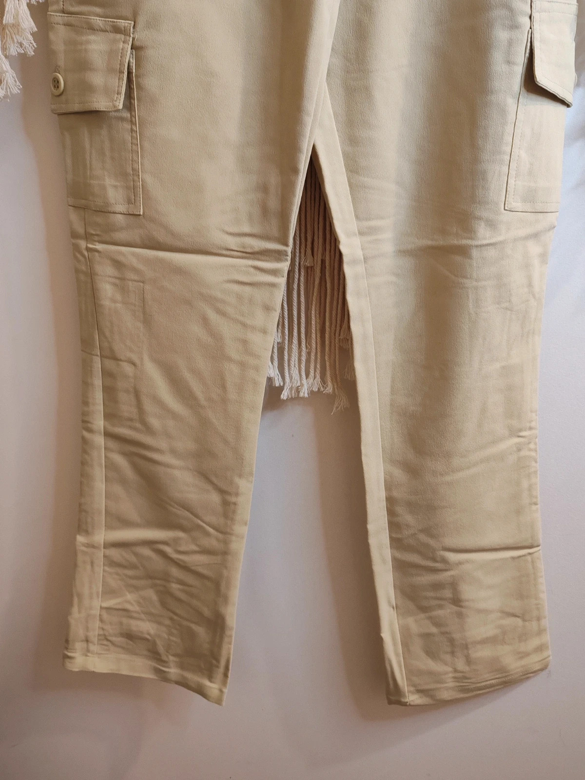 Pantalon beige cargo – pan abiad – taille S / 36 / 8 3