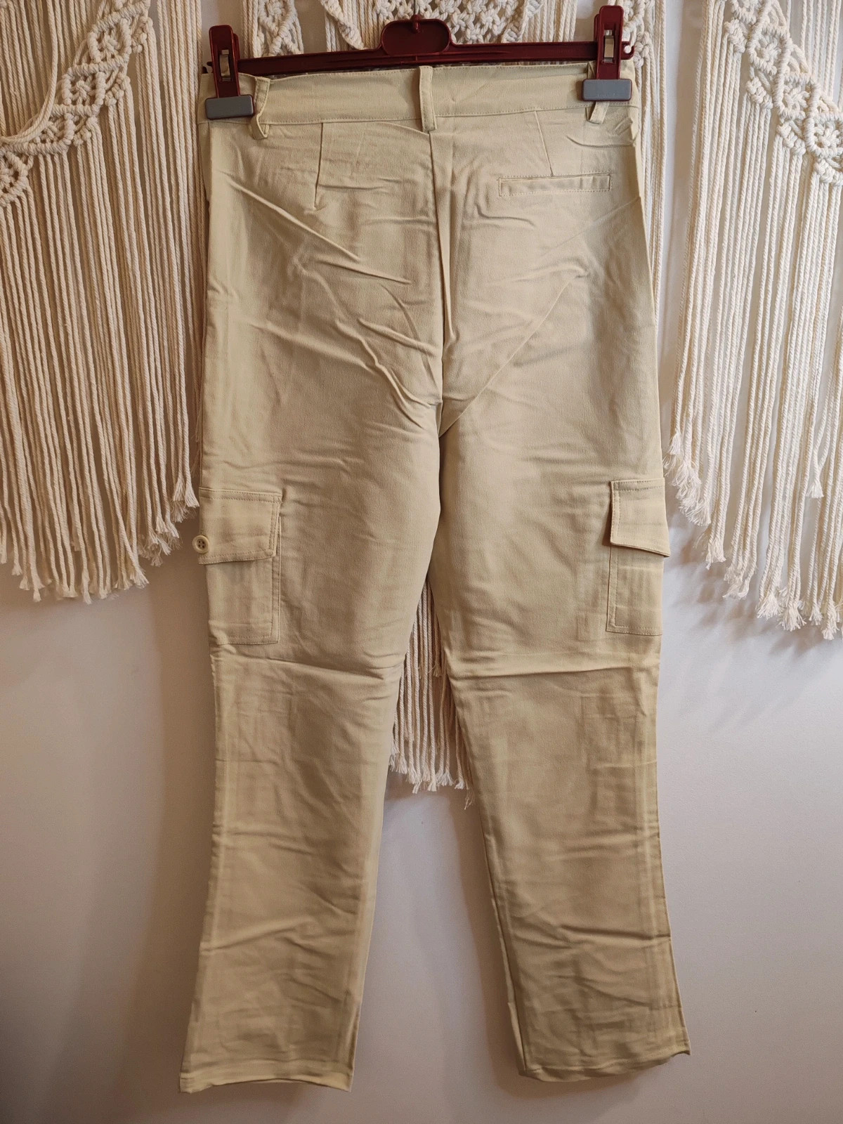 Pantalon beige cargo – pan abiad – taille S / 36 / 8 5