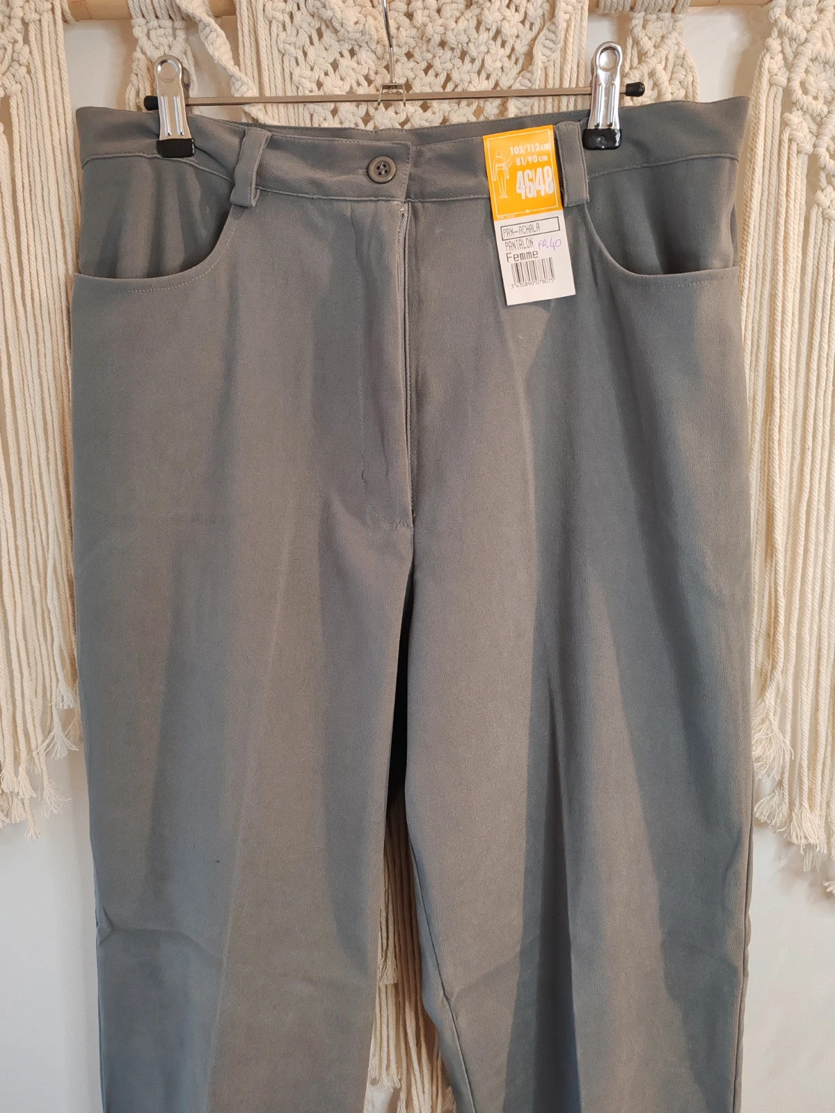 Pantalon gris – achala – taille L / 40 / 12 2