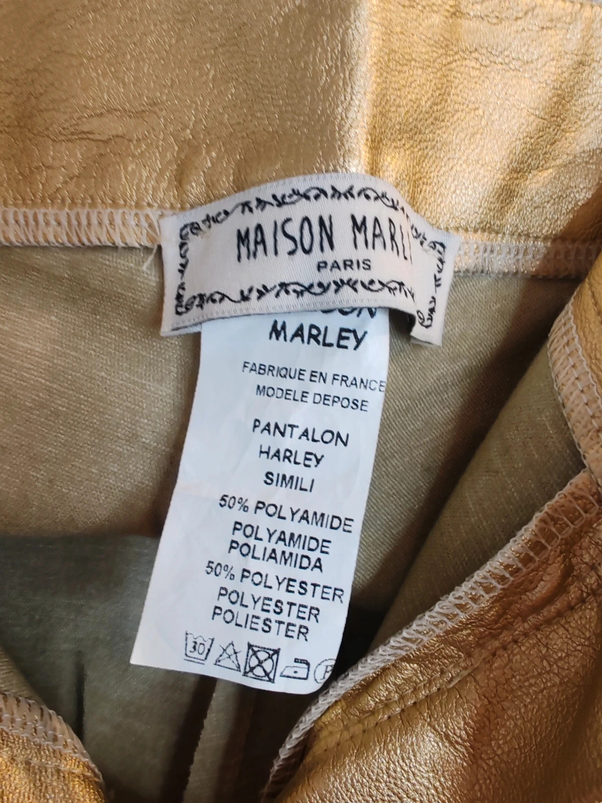 Pantalon simili doré maison marley – Maison Marley – taille XL / 42 / 14 4