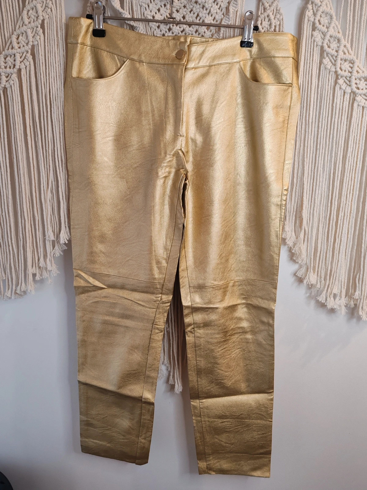 Pantalon simili doré maison marley