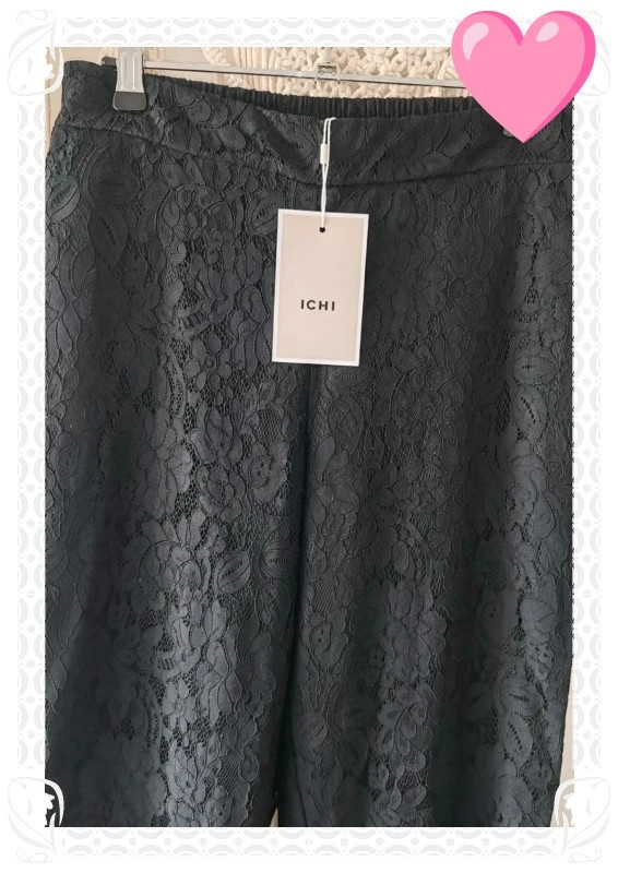 Pantalon noir dentelle Ichi – ICHI – taille M / 38 / 10 2