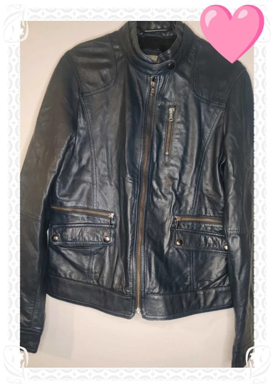 Manteau en cuir in extenso