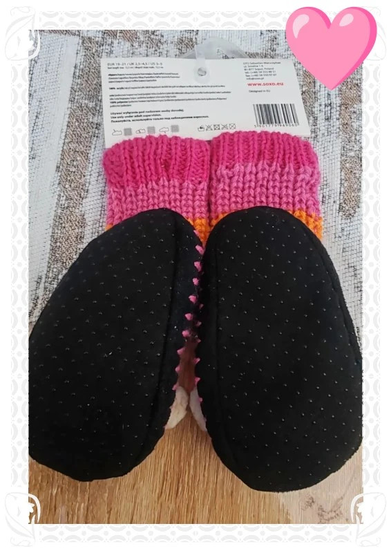 Chaussons chaussettes antidérapantes – SOXO – taille 19 3