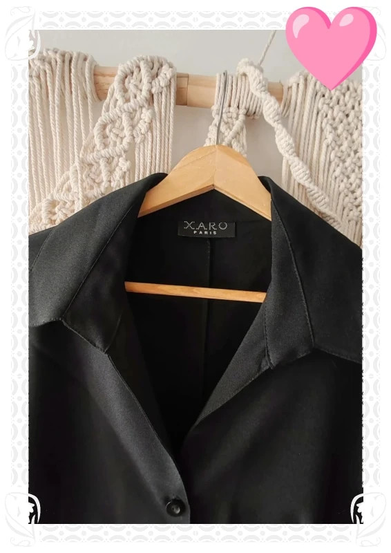 Ensemble vintage noir xaro paris – XARO Paris – taille L / 40 / 12 4