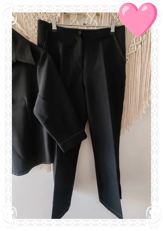 Ensemble vintage noir xaro paris – XARO Paris – taille L / 40 / 12 3