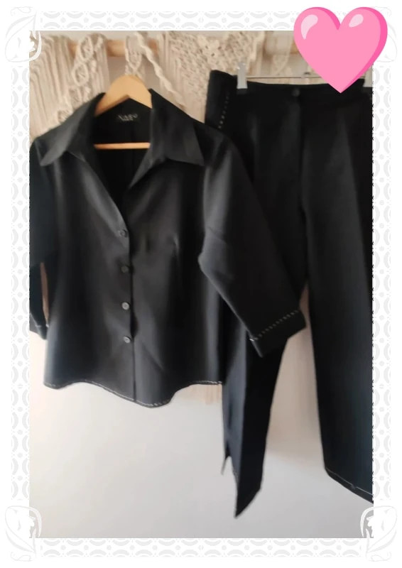 Ensemble vintage noir xaro paris