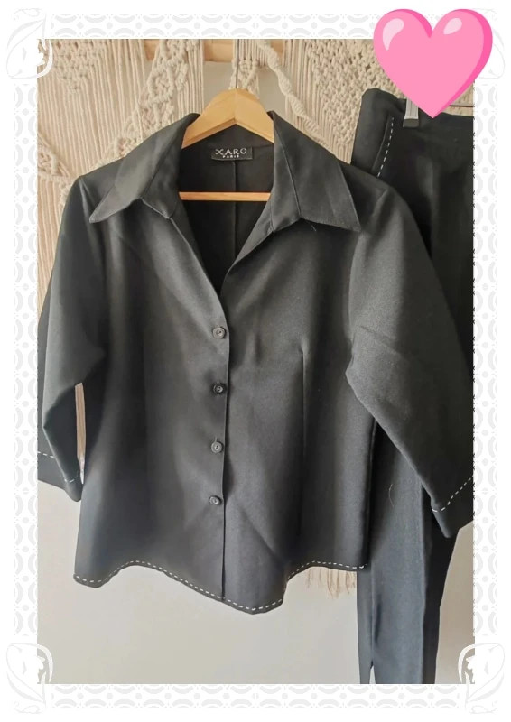 Ensemble vintage noir xaro paris – XARO Paris – taille L / 40 / 12 2
