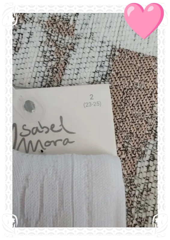 Chaussettes blanches 23/25 – Ysabel Mora – taille 22-24 2