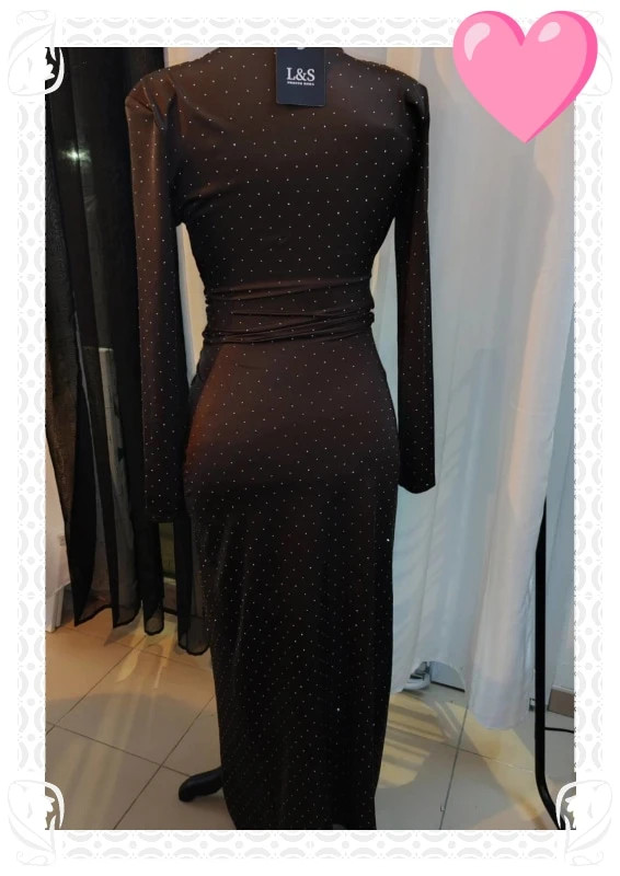 Robe longue marron L&S – L&S – taille Taille unique 3