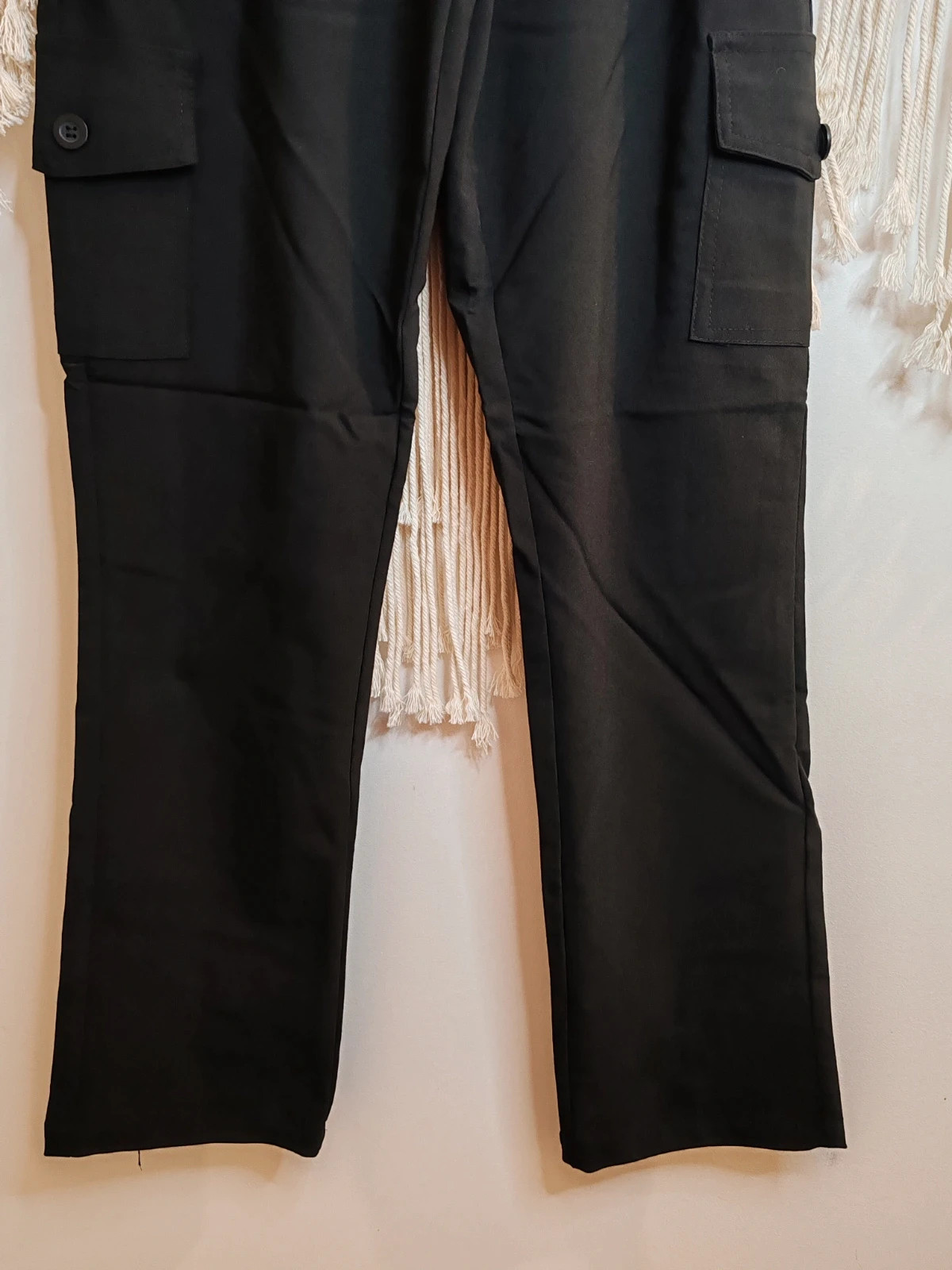 Pantalon noir cargo – pan abiad – taille S / 36 / 8 3