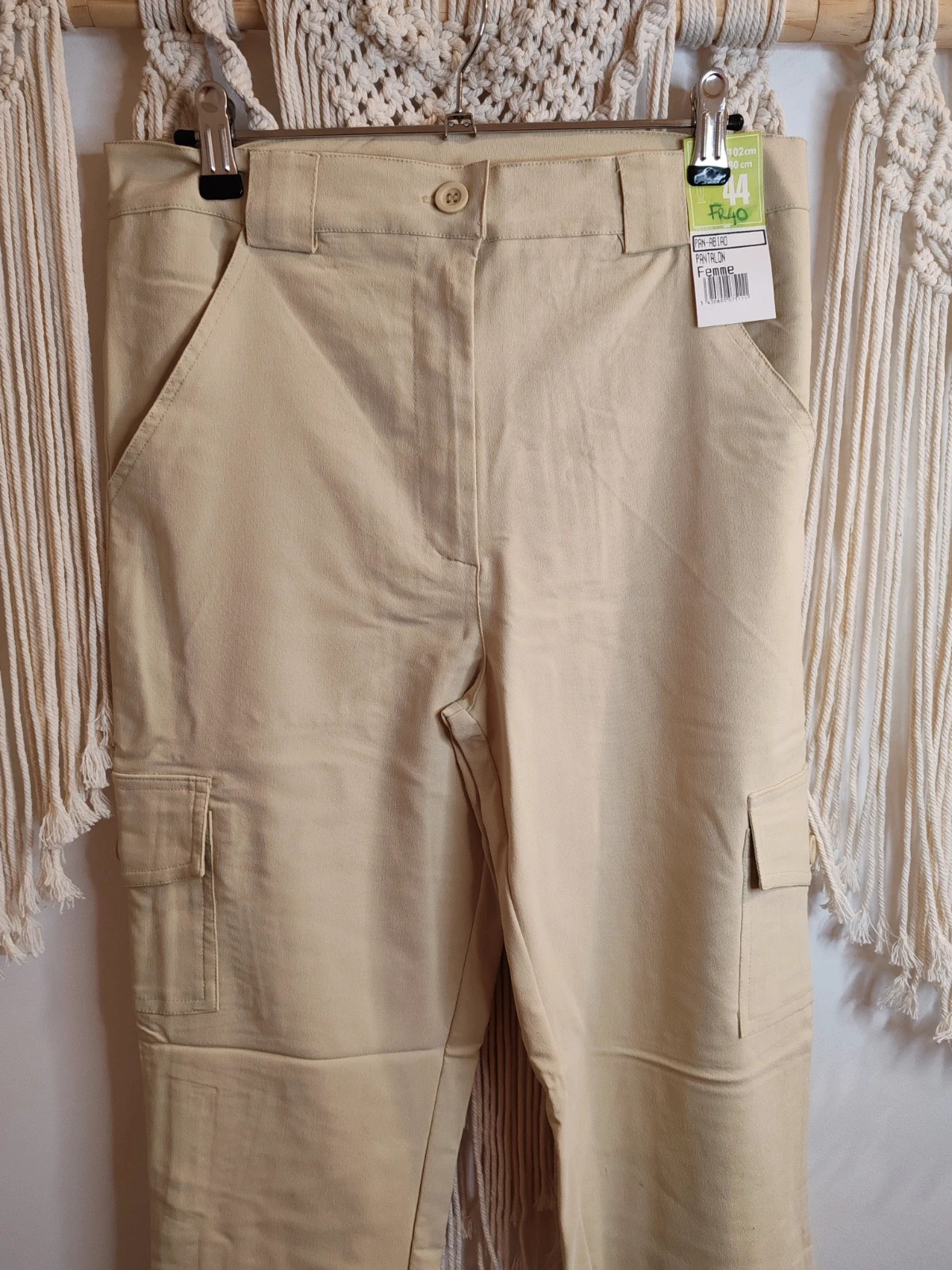 Pantalon cargo beige – pan abiad – taille L / 40 / 12 2