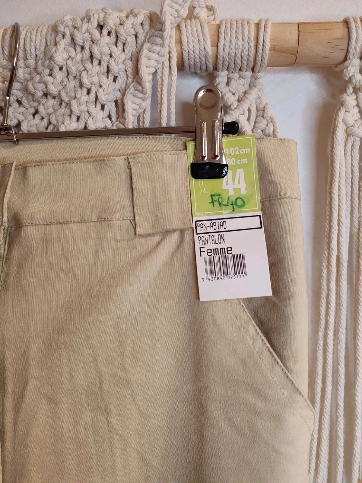 Pantalon cargo beige – pan abiad – taille L / 40 / 12 3