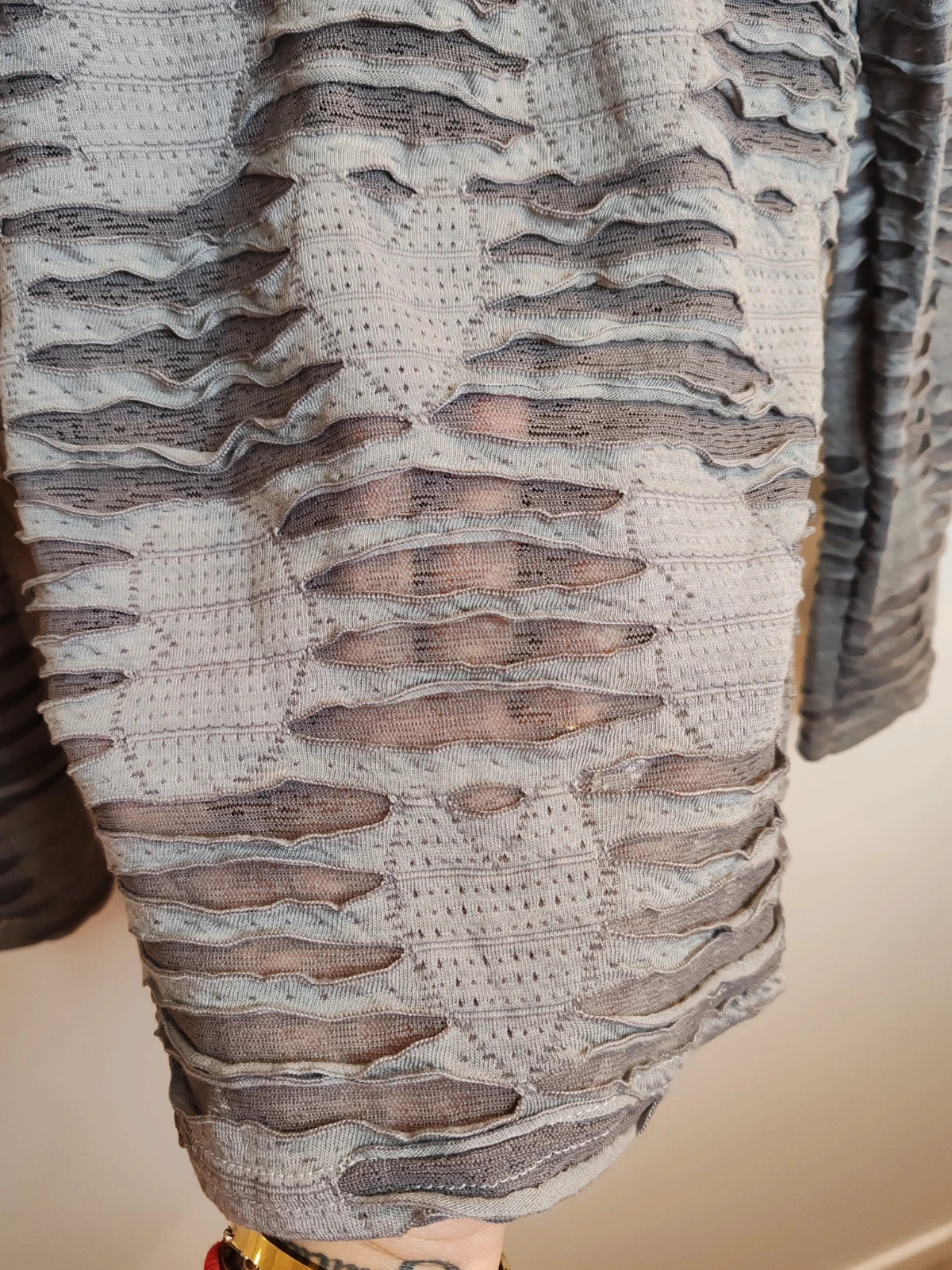 Blouse y2k grise – ritaul – taille S / 36 / 8 2