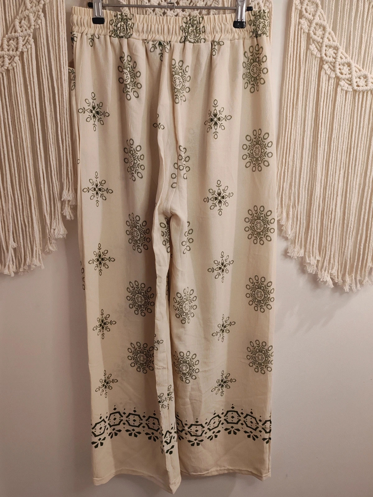 Pantalon beige vert meylonmey – Moda Meylonmey – taille XXL / 44 / 16 4