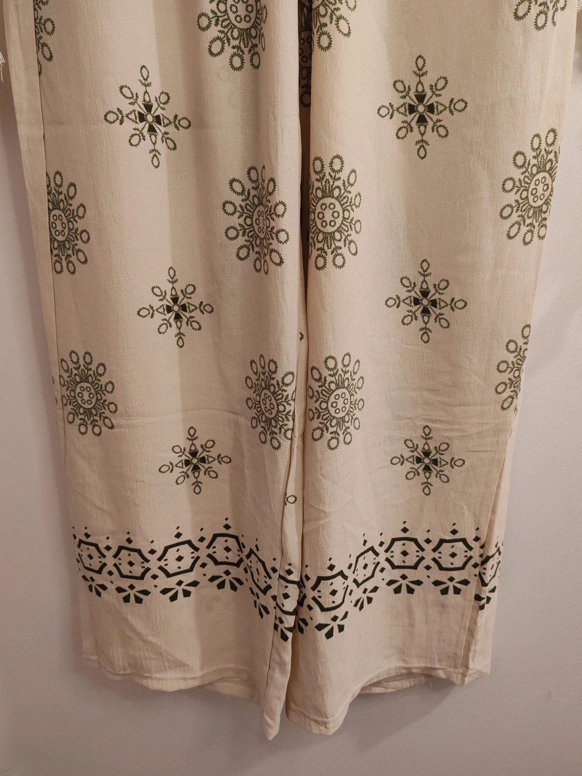 Pantalon beige vert meylonmey – Moda Meylonmey – taille XXL / 44 / 16 3